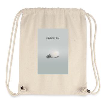 Crack The Idea Motivation Design minimaliste - Sac à cordon recyclé Stanley/Stella - blanc naturel - Devant