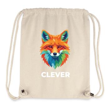 Clever Geometric Fox Colorful Pop Art - Stanley/Stella recycelter Gym Bag - Naturweiß - Vorne