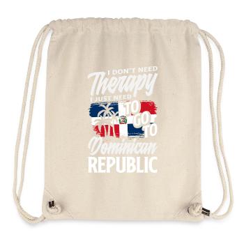 Drapeau de la République dominicaine Dom Rep Pride - Sac à cordon recyclé Stanley/Stella - blanc naturel - Devant