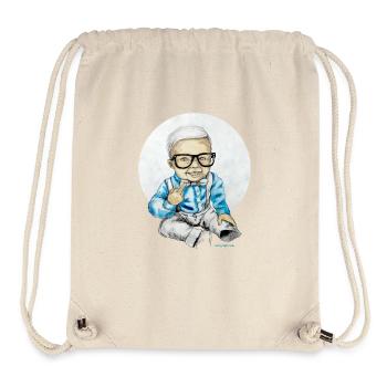 Naughty Boy, carographic - Stanley/Stella recycelter Gym Bag - Naturweiß - Vorne