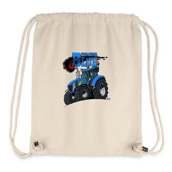 Schöne blaue Grenze - Stanley/Stella recycelter Gym Bag - Naturweiß - Vorne