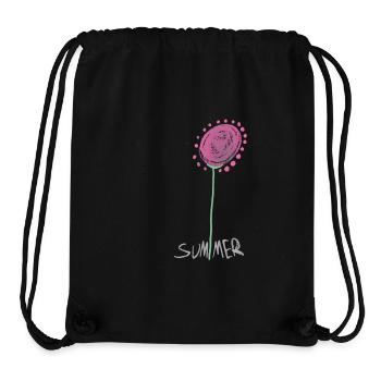 Abstrakte Sommerkristall Blumenillustration - Stanley/Stella recycelter Gym Bag - Schwarz - Vorne