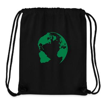 earth - Stanley/Stella Recycled Gym Bag - black - Front
