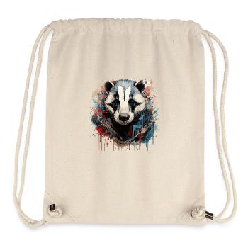Graffiti Hunter: vibrations of the American badger - Stanley/Stella Recycled Gym Bag - natural - Front