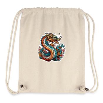 Asiatischer Drache - Japan - Chinesisch - Stanley/Stella recycelter Gym Bag - Naturweiß - Vorne