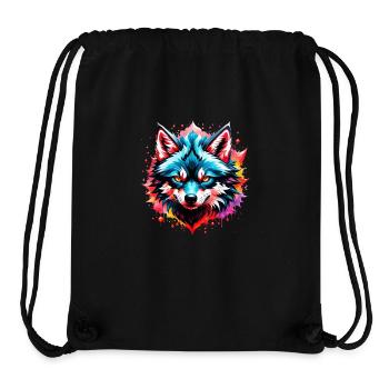 Wolf Tattoo - Stanley/Stella Recycled Gym Bag - black - Front
