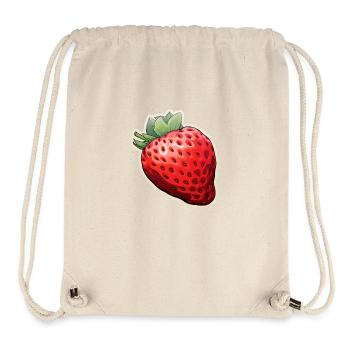 Erdbeere - Stanley/Stella recycelter Gym Bag - Naturweiß - Vorne