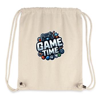 Game Time! - Stanley/Stella Recycled Gym Bag - natural - Front