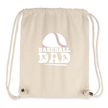 Baseball Papa Père Fan de sport - Sac à cordon recyclé Stanley/Stella - blanc naturel - Devant