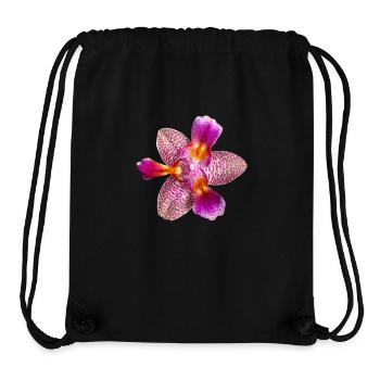 Phalaenopsis Joie Conte de fées pélorique Fleur d’orchidée - Sac à cordon recyclé Stanley/Stella - noir - Devant