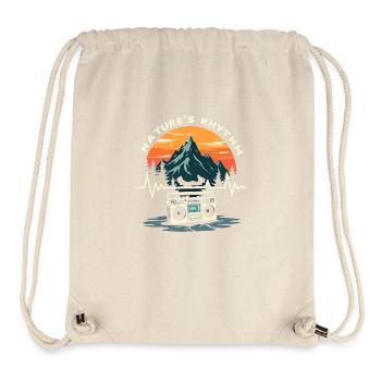 Camping Herzschlag wohnmobil zubehör - Stanley/Stella recycelter Gym Bag - Naturweiß - Vorne