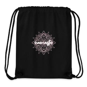 Namaste / Mandala / Yoga / Frieden / Zen / Energie - Stanley/Stella recycelter Gym Bag - Schwarz - Vorne