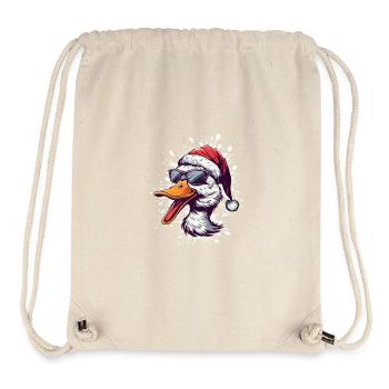 Duck Christmas Funny - Stanley/Stella Recycled Gym Bag - natural - Front