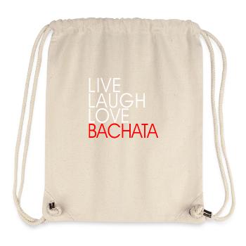 Live Laugh Love Bachata - Dance Shirt - Stanley/Stella recycelter Gym Bag - Naturweiß - Vorne