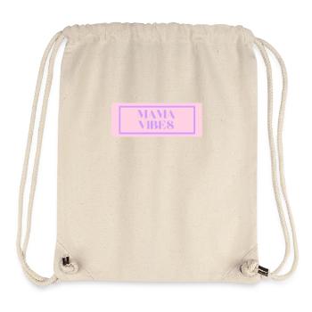mama vibes - Stanley/Stella recycelter Gym Bag - Naturweiß - Vorne