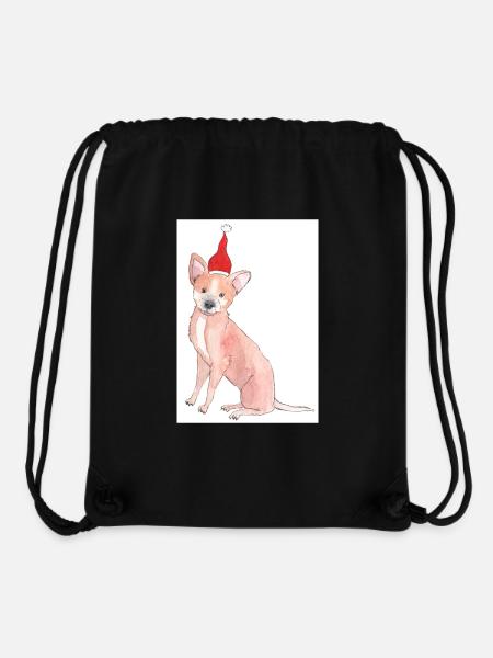chihuahua christmas sticker - Stanley/Stella Recycled Gym Bag - black