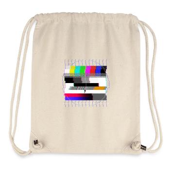 Tube TV test pattern - distorted - 80s - Stanley/Stella Recycled Gym Bag - natural - Front