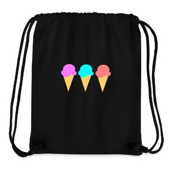 Ice Cream Ice Cream Strawberry Ice Cream Summer Festival - Stanley/Stella Recycled Gym Bag - black - Front