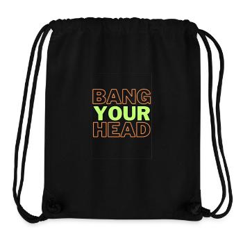 Bang Your Head Rave Dance Metal Punk Rap Headbang - Stanley/Stella Recycled Gym Bag - black - Front