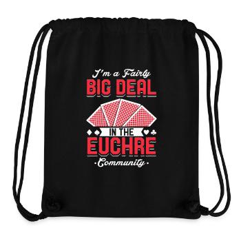 Euchre-Community - Kartenspiel Euchre Design - Stanley/Stella recycelter Gym Bag - Schwarz - Vorne