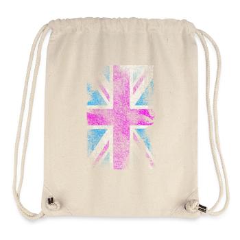 Union Jack - Stanley/Stella recycelter Gym Bag - Naturweiß - Vorne