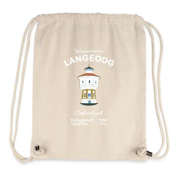 Langeoog Island, Water Tower, Landmark - Stanley/Stella Recycled Gym Bag - natural - Front