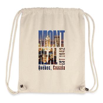 Montreal Skyline Stadtbild - Stanley/Stella recycelter Gym Bag - Naturweiß - Vorne