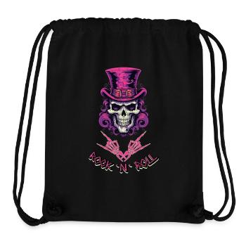 Rock n Roll Skull - Stanley/Stella Recycled Gym Bag - black - Front