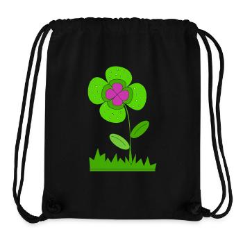 Trèfle porte-bonheur - Sac à cordon recyclé Stanley/Stella - noir - Devant