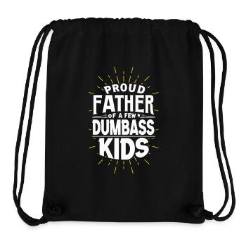 Papa Fun Geschenkidee Father Of A Few Dumbass Kids - Stanley/Stella recycelter Gym Bag - Schwarz - Vorne