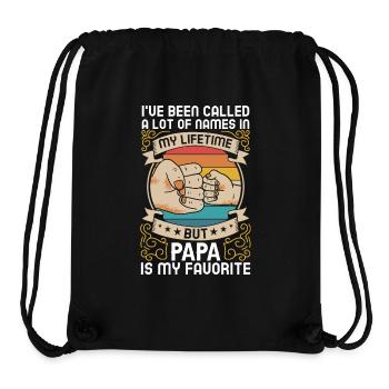 Papa Vater Sohn Geschenkidee Called A Lot Of Names - Stanley/Stella recycelter Gym Bag - Schwarz - Vorne