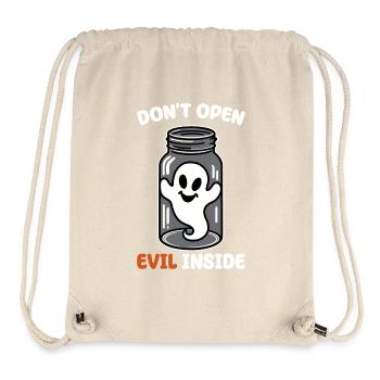 Don't open it – evil in it! Funny ghost design - Stanley/Stella Recycled Gym Bag - natural - Front