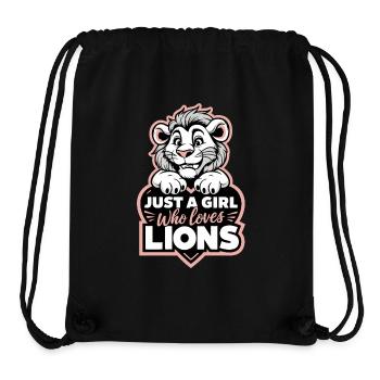 Lion Lion Animal Africa - Stanley/Stella Recycled Gym Bag - black - Front