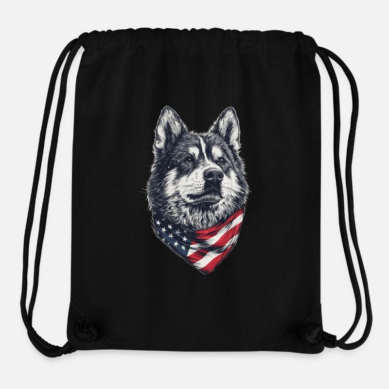 Akita - Stanley/Stella recycelter Gym Bag - Schwarz