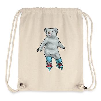 Koala Patins à roues alignées - Sac à cordon recyclé Stanley/Stella - blanc naturel - Devant