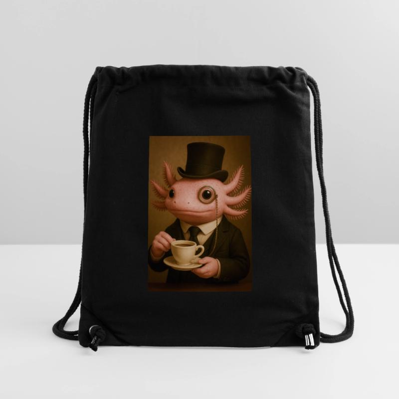 Dapper Axolotl with Coffee Stanley/Stella Recycled Gym Bag