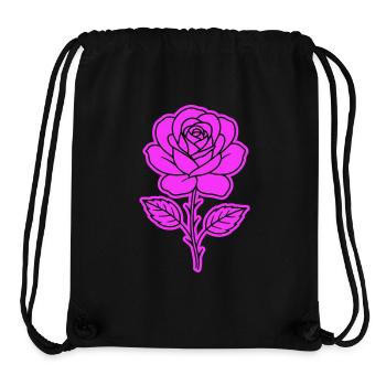 Rose Kontur - Stanley/Stella recycelter Gym Bag - Schwarz - Vorne