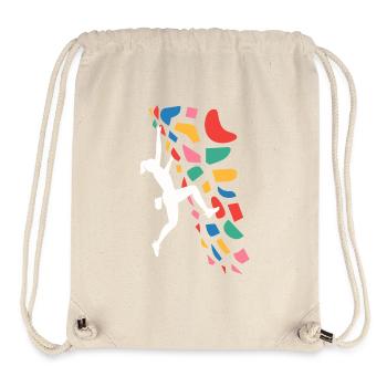 Boulder-Kletterer Bunte Griffe - Stanley/Stella recycelter Gym Bag - Naturweiß - Vorne