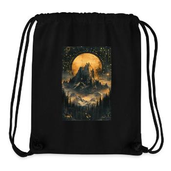 Himmlische Berg-Traumlandschaft - Stanley/Stella recycelter Gym Bag - Schwarz - Vorne