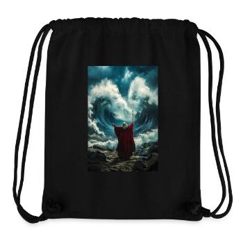 Divine Force Splits the Sea - Stanley/Stella Recycled Gym Bag - black - Front