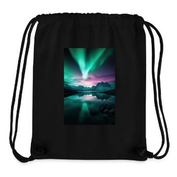Polarlichter über arktischen Gipfeln - Stanley/Stella recycelter Gym Bag - Schwarz - Vorne