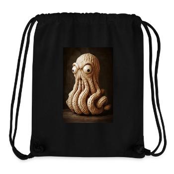 Erdnuss-Oktopus-Wahnsinn - Stanley/Stella recycelter Gym Bag - Schwarz - Vorne