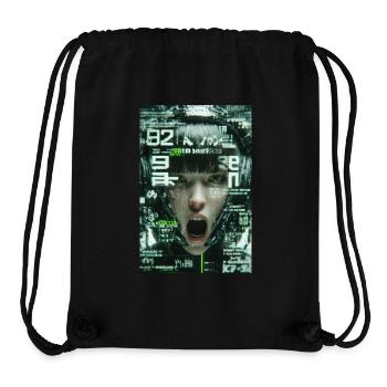 Cyberpunk Digitaler Schrei - Stanley/Stella recycelter Gym Bag - Schwarz - Vorne