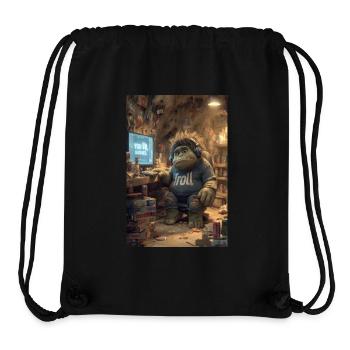 Internet Troll Gets Banned - Stanley/Stella Recycled Gym Bag - black - Front