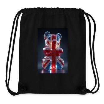 Drapeau britannique Gummy Bear - Sac à cordon recyclé Stanley/Stella - noir - Devant