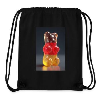 Transparentes deutsches Gummibärchen - Stanley/Stella recycelter Gym Bag - Schwarz - Vorne