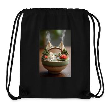 Ramen Bridge Art Schale - Stanley/Stella recycelter Gym Bag - Schwarz - Vorne