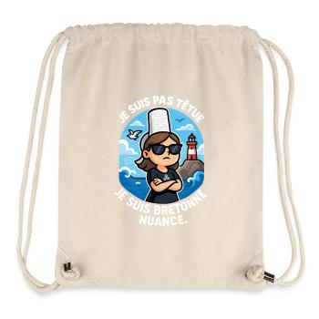 I'm not stubborn Brittany humor Breton pride - Stanley/Stella Recycled Gym Bag - natural - Front