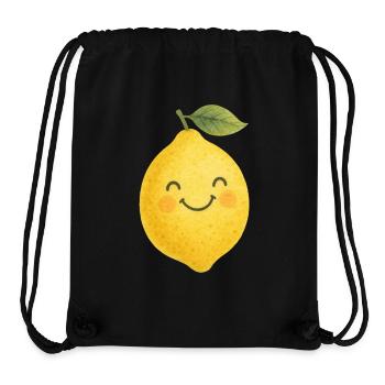 Kawaii Lemon Baby Kids Motif Cute Fruit - Stanley/Stella Recycled Gym Bag - black - Front