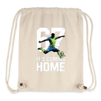 67 – Soccer - Stanley/Stella Recycled Gym Bag - natural - Front